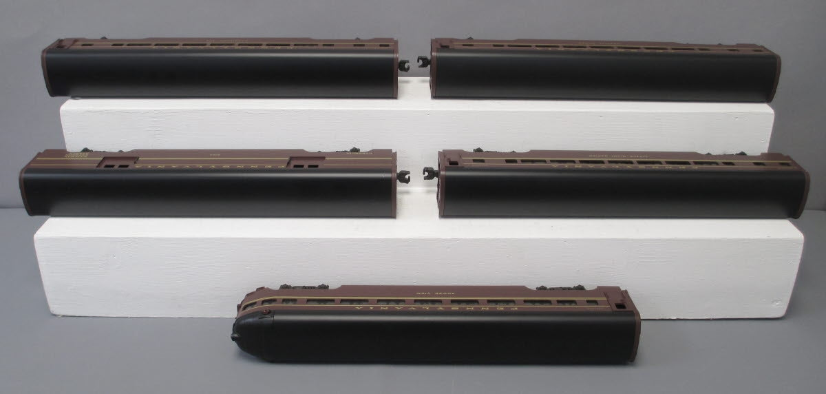 MTH 20-6507 O Gauge Pennsylvania Railroad 70' Aluminum Passenger Car Set LN/Box