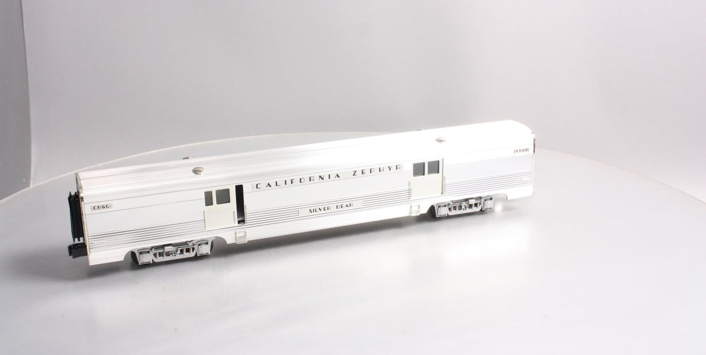 K-Line K4613-30903 O Gauge CB&Q California Zephyr "Silver Bear" 18" Baggage Car LN/Box
