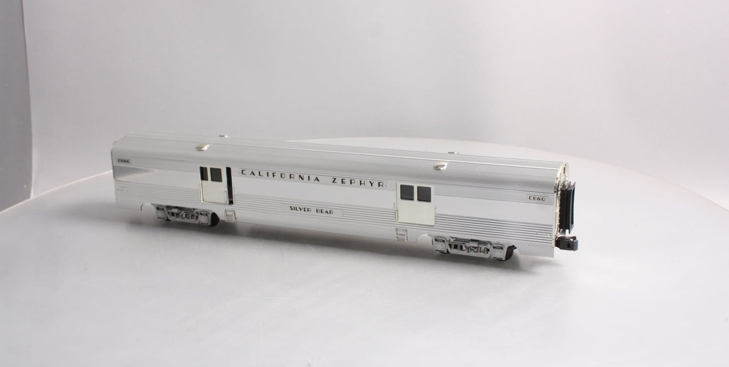 K-Line K4613-30903 O Gauge CB&Q California Zephyr "Silver Bear" 18" Baggage Car LN/Box