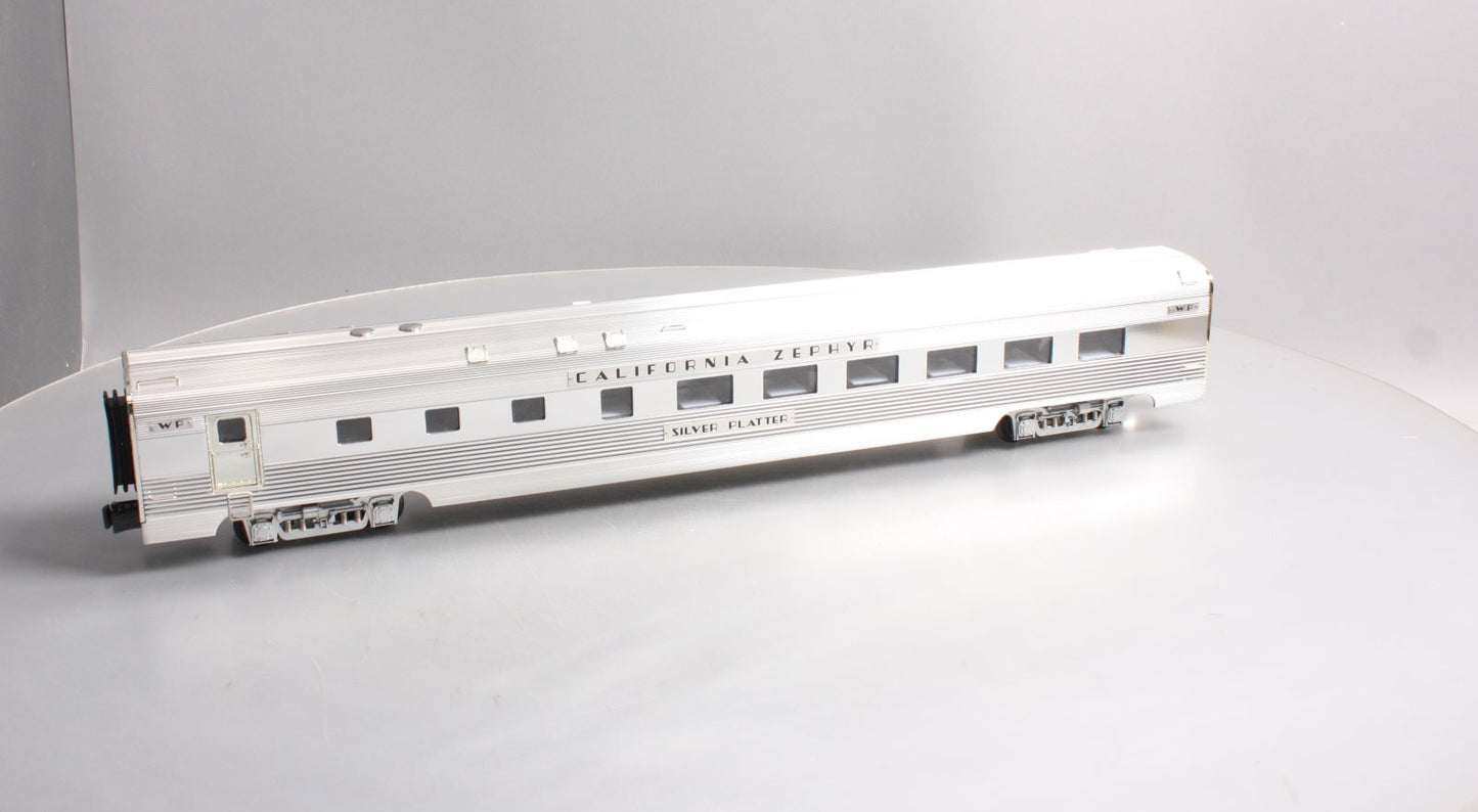 K-Line K4613-40842 O WP California Zephyr Silver Platter 21" Aluminum Diner Car LN/Box