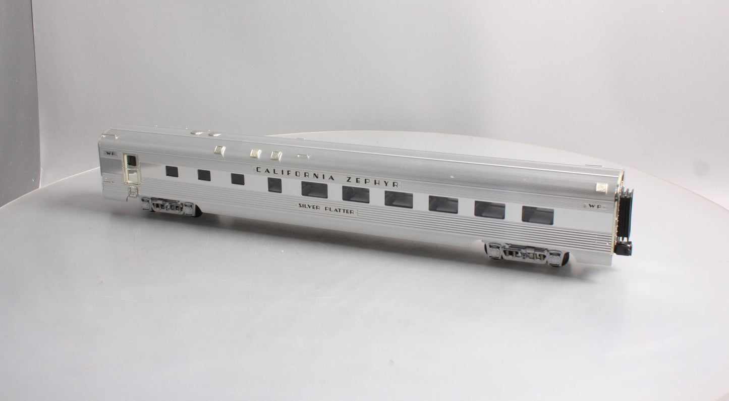 K-Line K4613-40842 O WP California Zephyr Silver Platter 21" Aluminum Diner Car LN/Box