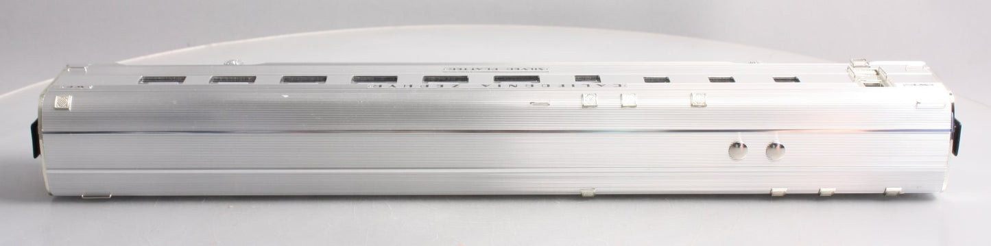 K-Line K4613-40842 O WP California Zephyr Silver Platter 21" Aluminum Diner Car LN/Box