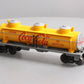 Lionel 6-36169 O Coca Cola 3-Dome Tank Car