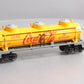 Lionel 6-36169 O Coca Cola 3-Dome Tank Car