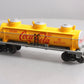 Lionel 6-36169 O Coca Cola 3-Dome Tank Car