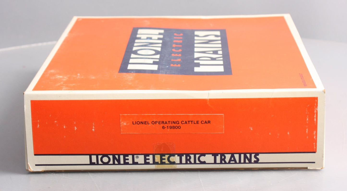 Lionel 6-19800 O Circle L Ranch Operating Cattle Car Set EX/Box