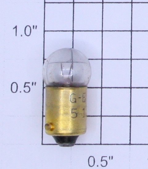 Lionel 51 6-Volt Bayonet Base Clear Small Globe Light Bulb (Q-90)