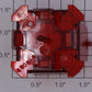 Lionel 16666-15 6666-015 Toxic Container Red Lens