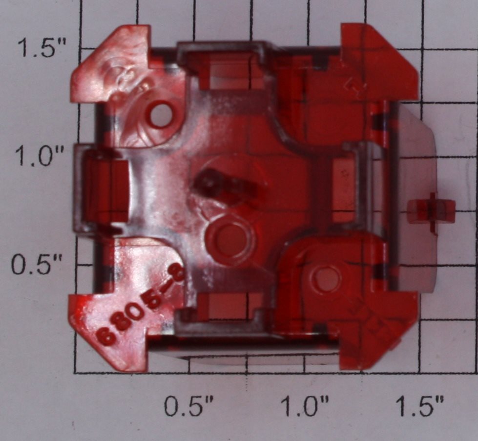 Lionel 16666-15 6666-015 Toxic Container Red Lens