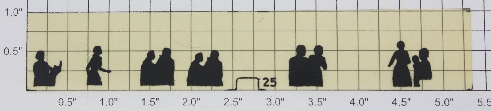 Lionel 25 Observation end Window strip for back of the Observation car