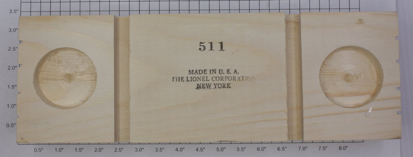 Lionel 511-4X Small Wood Block Lumber Load