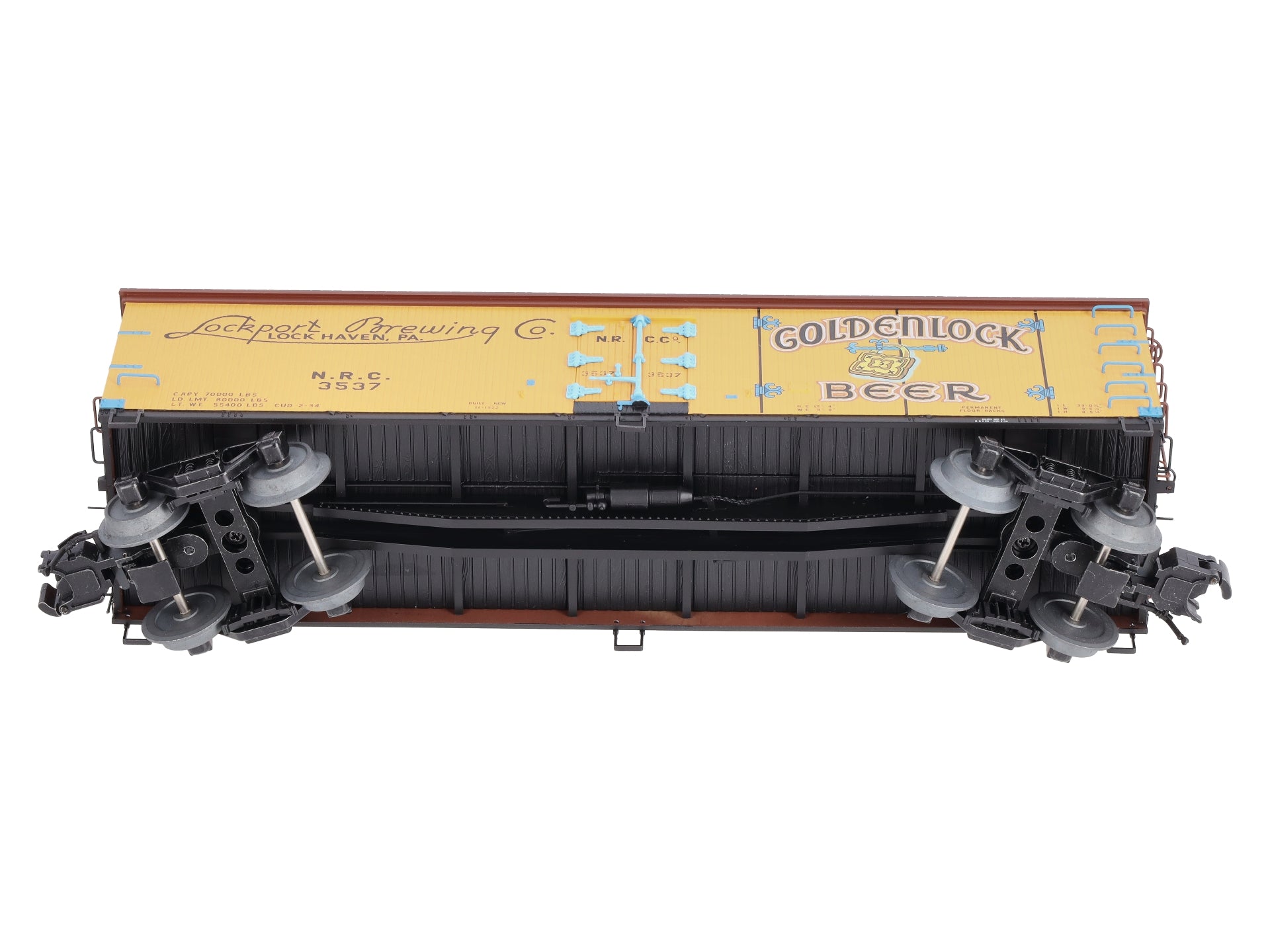 Atlas 3001580S O Gauge Goldenlock Beer 40' Wood Reefer #3537 (3-Rail) LN/Box