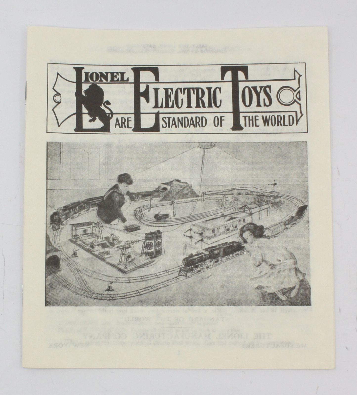 Lionel 1913-A Vintage Reprinted 1913 Lionel Catalog