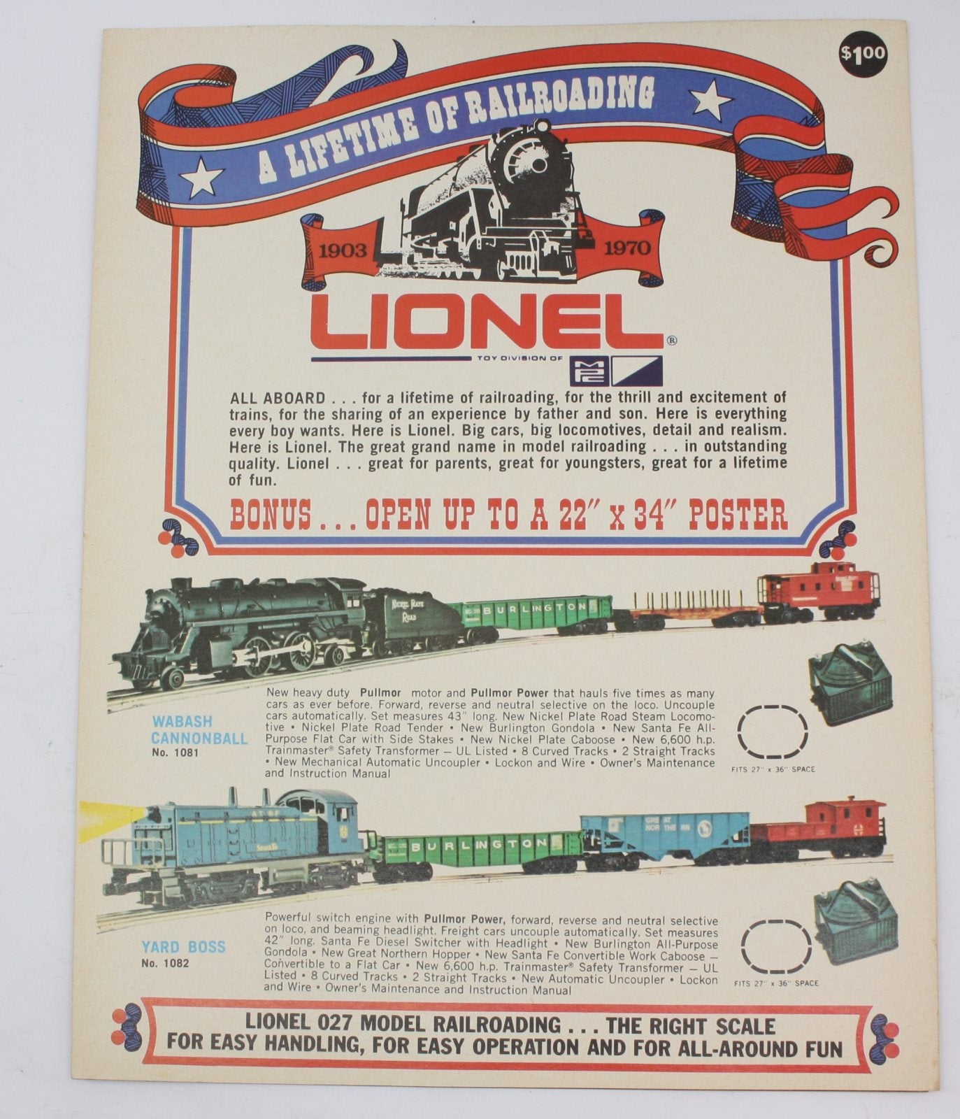 Lionel 1970-A Lifetime of Railroading 1970 Consumer Catalog 22