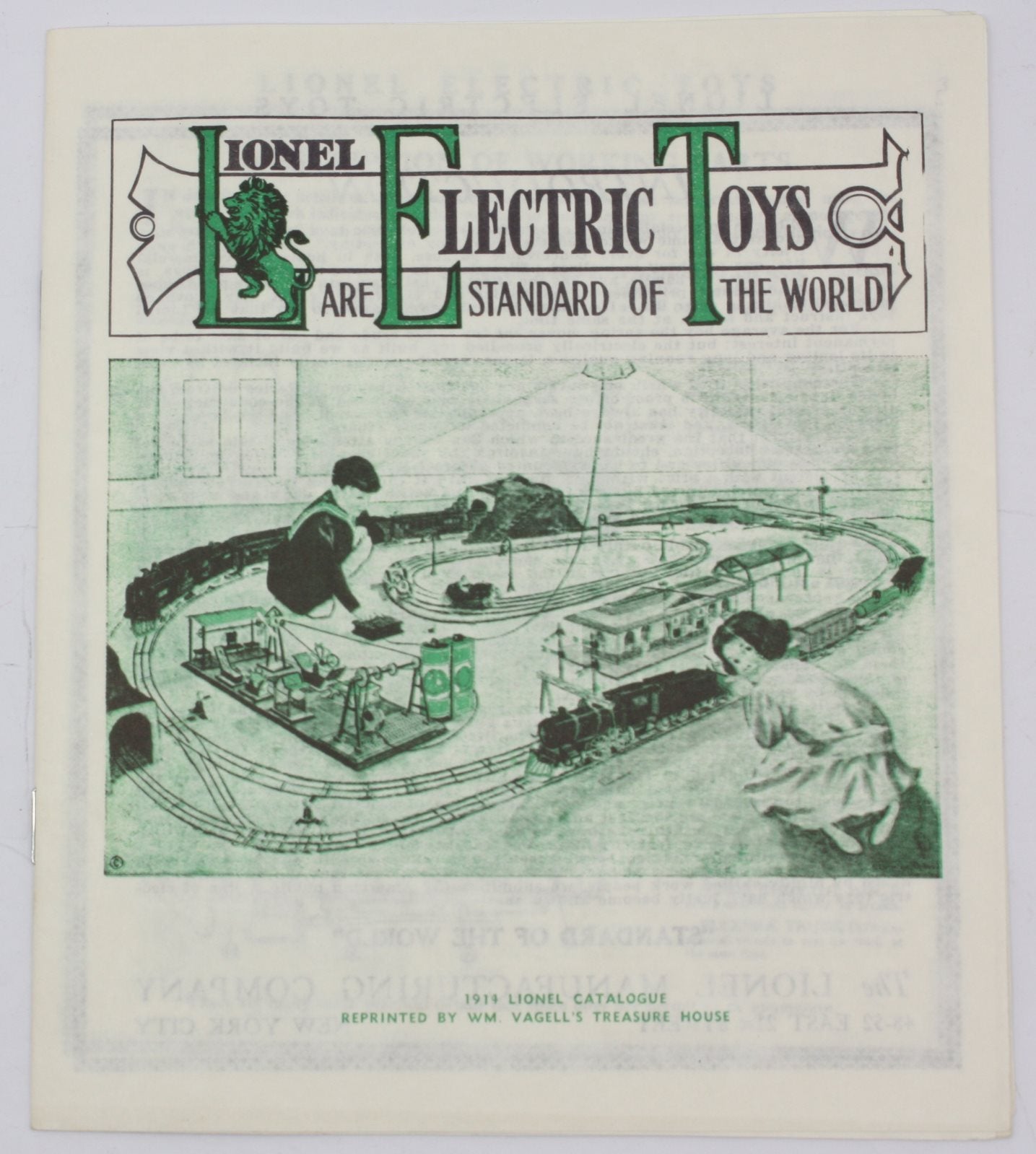 Lionel 1914-A Vintage Reprinted 1914 Lionel Catalog - MINT