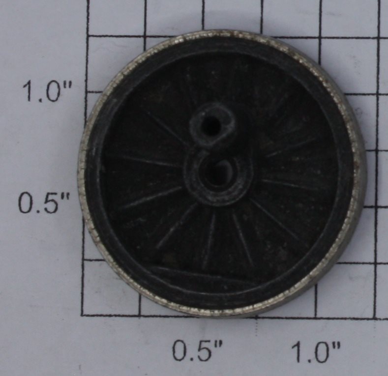 Lionel 1666E-45 Plain Center Wheel with Nickel Rim
