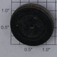Lionel 1666E-45 Plain Center Wheel with Nickel Rim