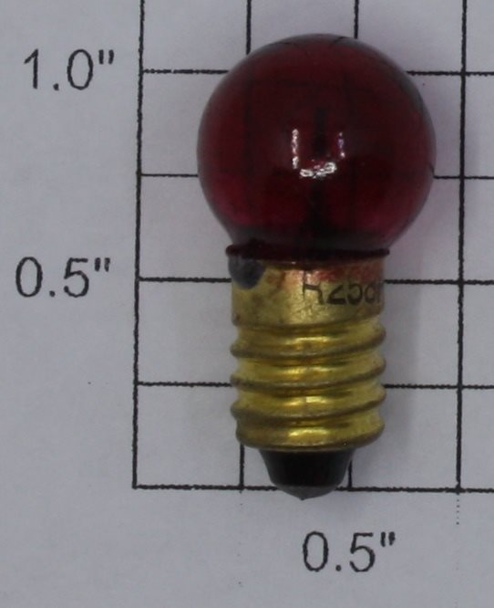 Lionel 258R 14 Volt Screw Base Transparent Red Blinking Light Bulb