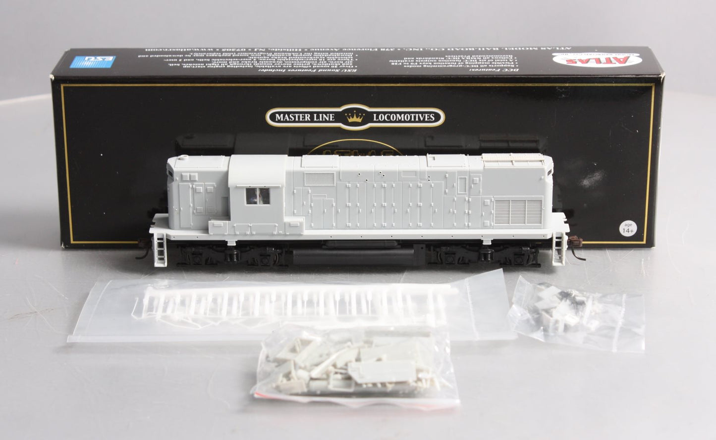 Atlas 10011014 HO Undecorated Alco C420 Phase 2B Diesel Locomotive w/Sound & DCC