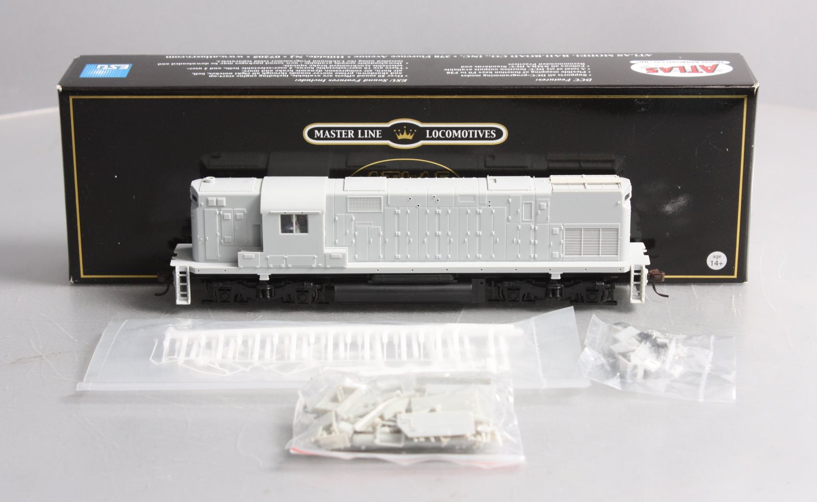 Atlas 10011014 HO Undecorated Alco C420 Phase 2B Diesel Locomotive w/Sound & DCC