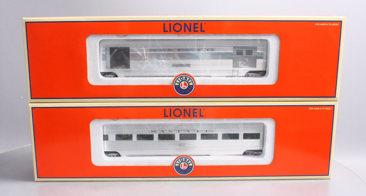 Lionel 6-25408 O Gauge Santa Fe El Capitan Aluminum Passenger Set NIB