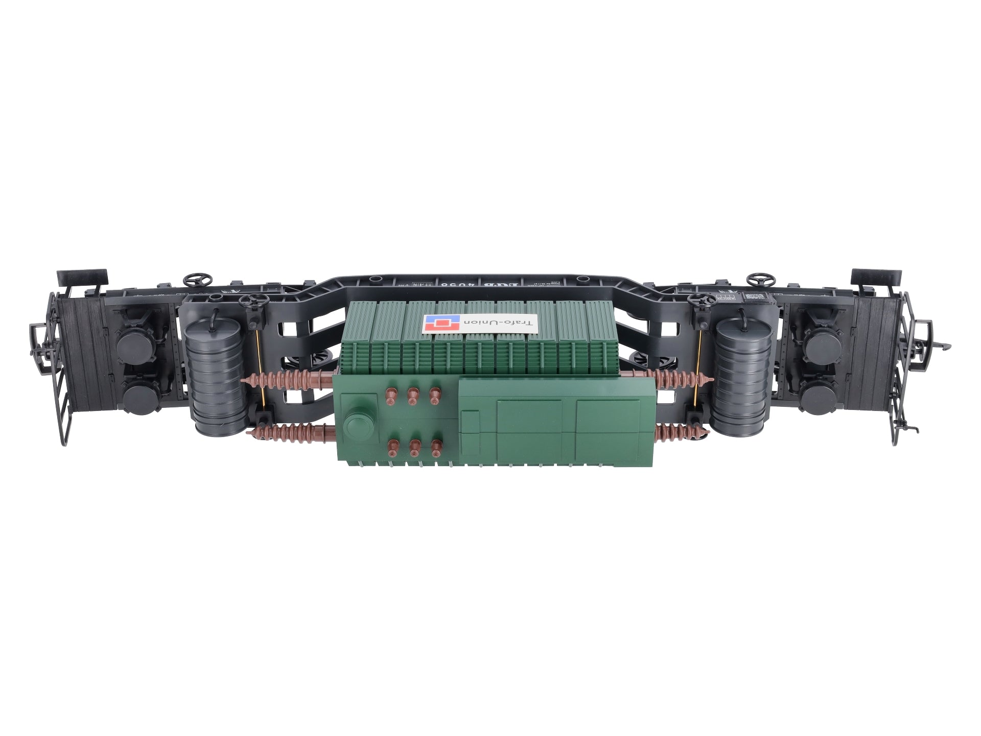 LGB 4058 G Scale Trafo-Union Depressed Center Transformer