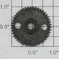 Lionel 1668E-17 Black First Intermediate Gear with Two Holes (T-15, T-46)