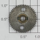 Lionel 1668E-18 Brass/Black First Intermediate Gear with Two Holes (T-18, T-48)