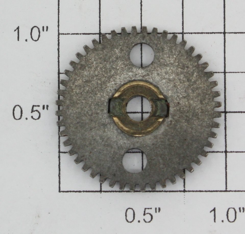Lionel 1668E-18 Brass/Black First Intermediate Gear with Two Holes (T-18, T-48)
