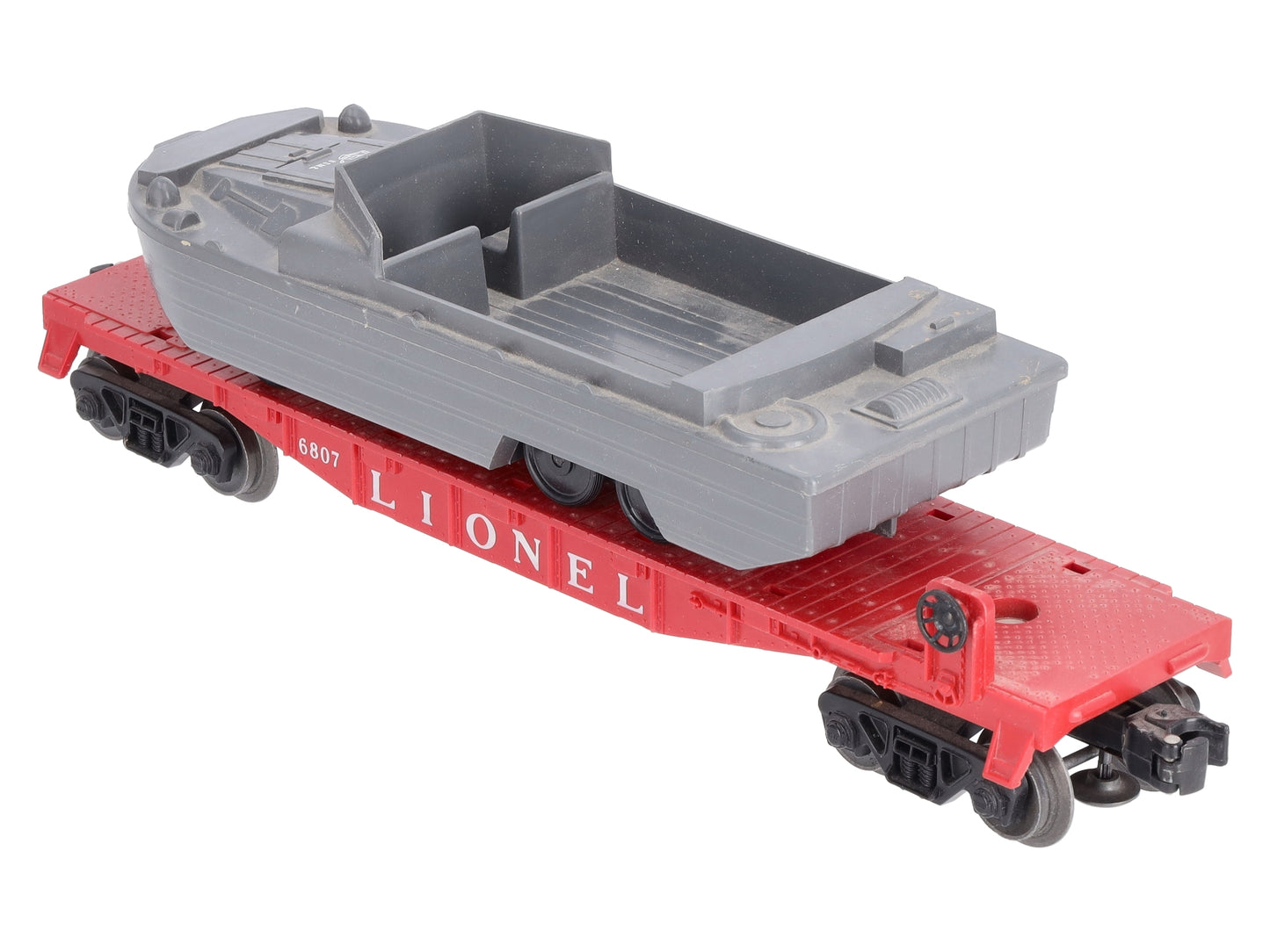 Lionel 6807 Vintage O USMC Flatcar w/ DUCK Boat