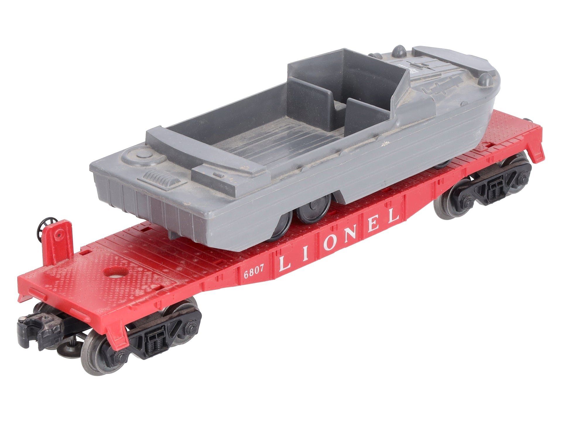 Lionel 6807 Vintage O USMC Flatcar w/ DUCK Boat