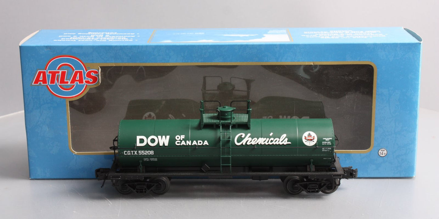 Atlas 8230-1 O Gauge Dow Of Canada 11,000 Gallon Tank Car #55208 (3-Rail) LN/Box