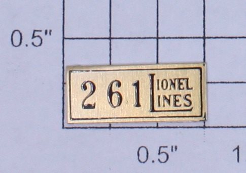 Lionel 261-1B Brass 