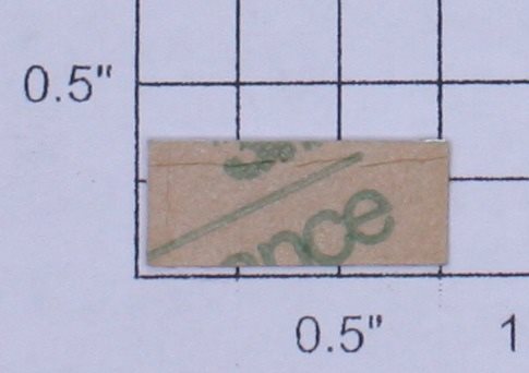 Lionel 261-1B Brass "261" Number Plate Sticker Adhesive