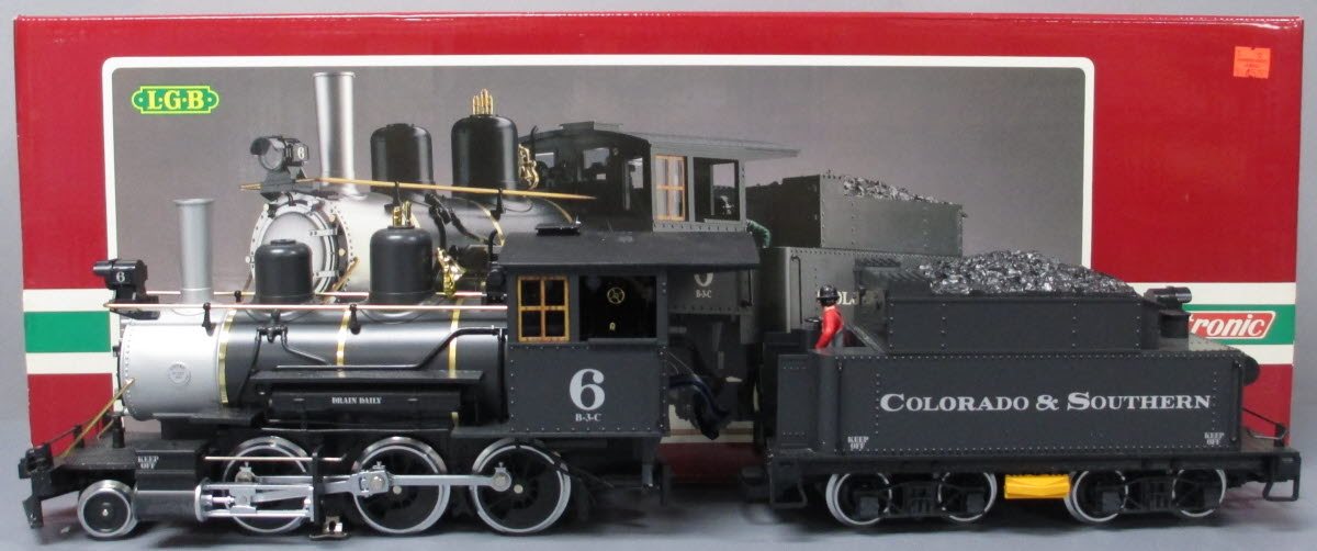 LGB 2019S G Scale Colorado & Southern Mogul Steam Locomotive & Tender #6 EX/Box