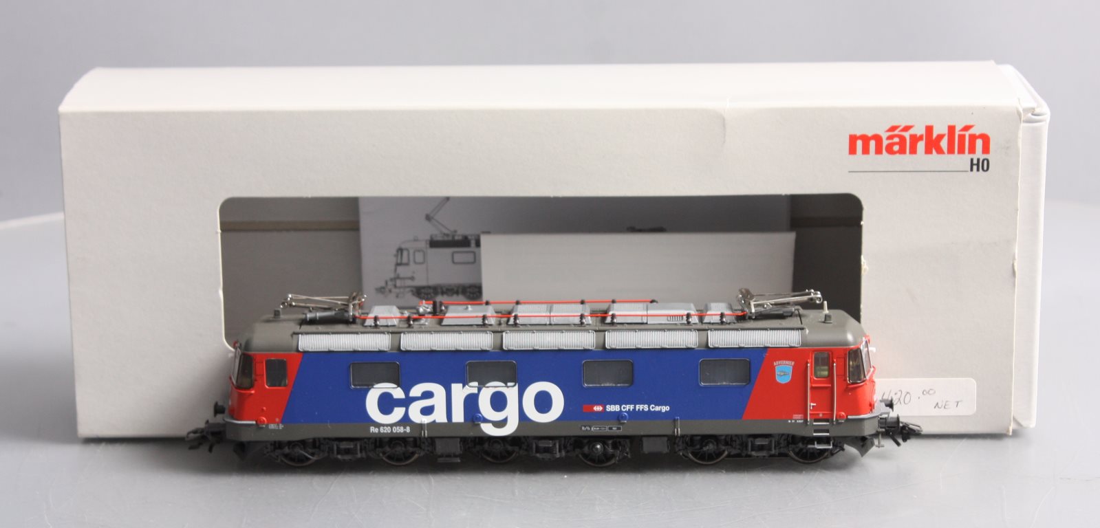 Marklin 37321 HO Scale SBB CL Re 620 Electric Locomotive #620058-8