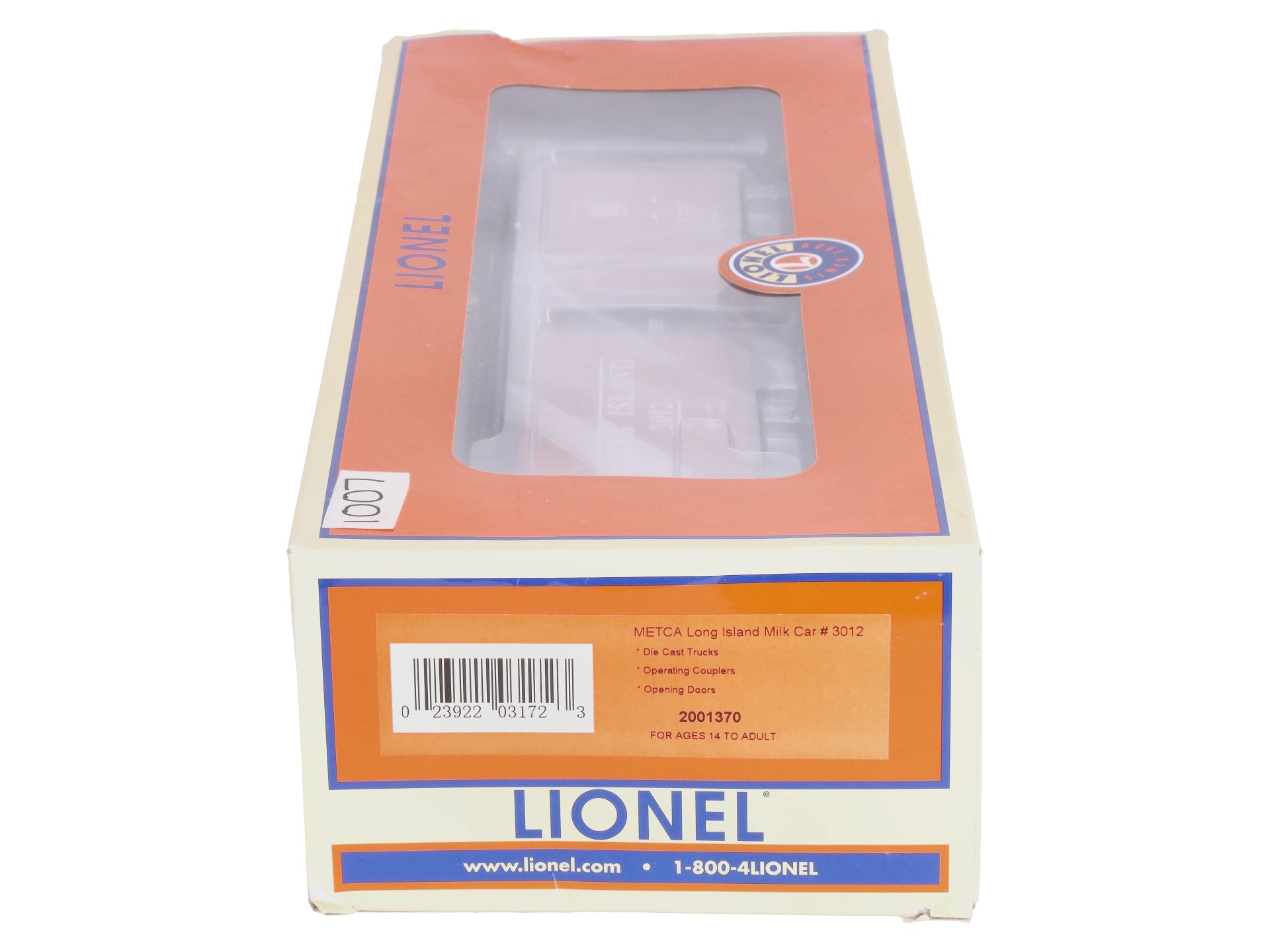 Lionel O 2001370 METCA Long Island Milk Car # 3012 LN/Box