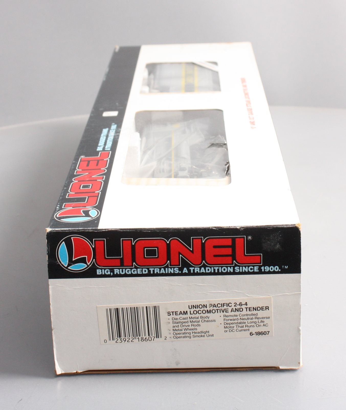 Lionel 6-18607 O Union Pacific 2-6-4 Gray Steam Locomotive &Tender #8607 EX/Box
