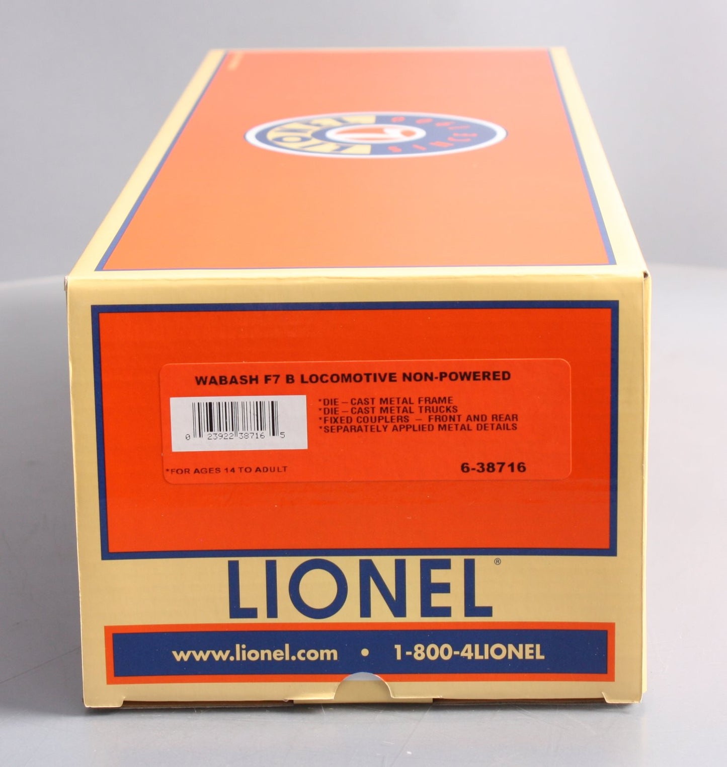 Lionel 6-38716 Wabash Legacy Scale F-7 Powered Diesel B-Unit #1102-B