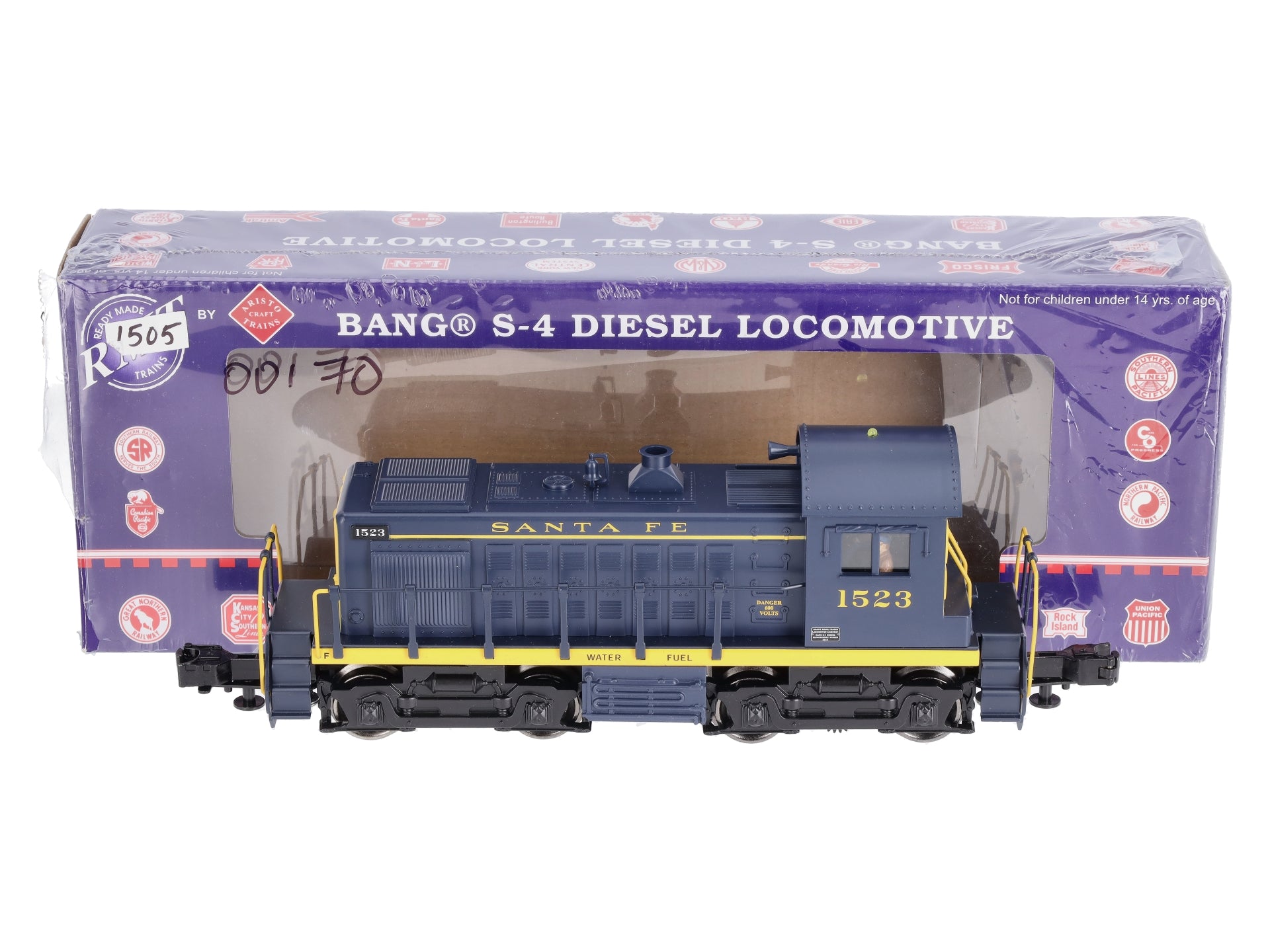 RMT 92314 O Santa Fe Bang S-4 Diesel Switcher 3-Rail  #1513