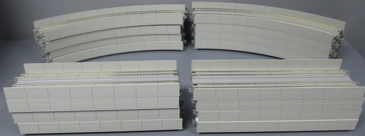 Kato 20-872 N UniTrack V13 (15" - 16-3/8") Double Track Elevated Loop Set LN/Box