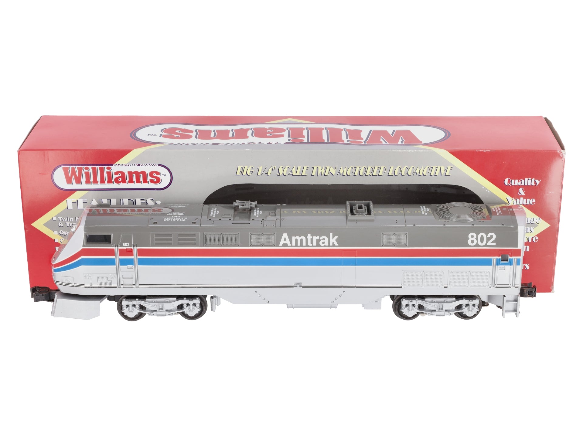 Williams GEN802 O Gauge Amtrak Genesis Diesel Locomotive #802 EX/Box
