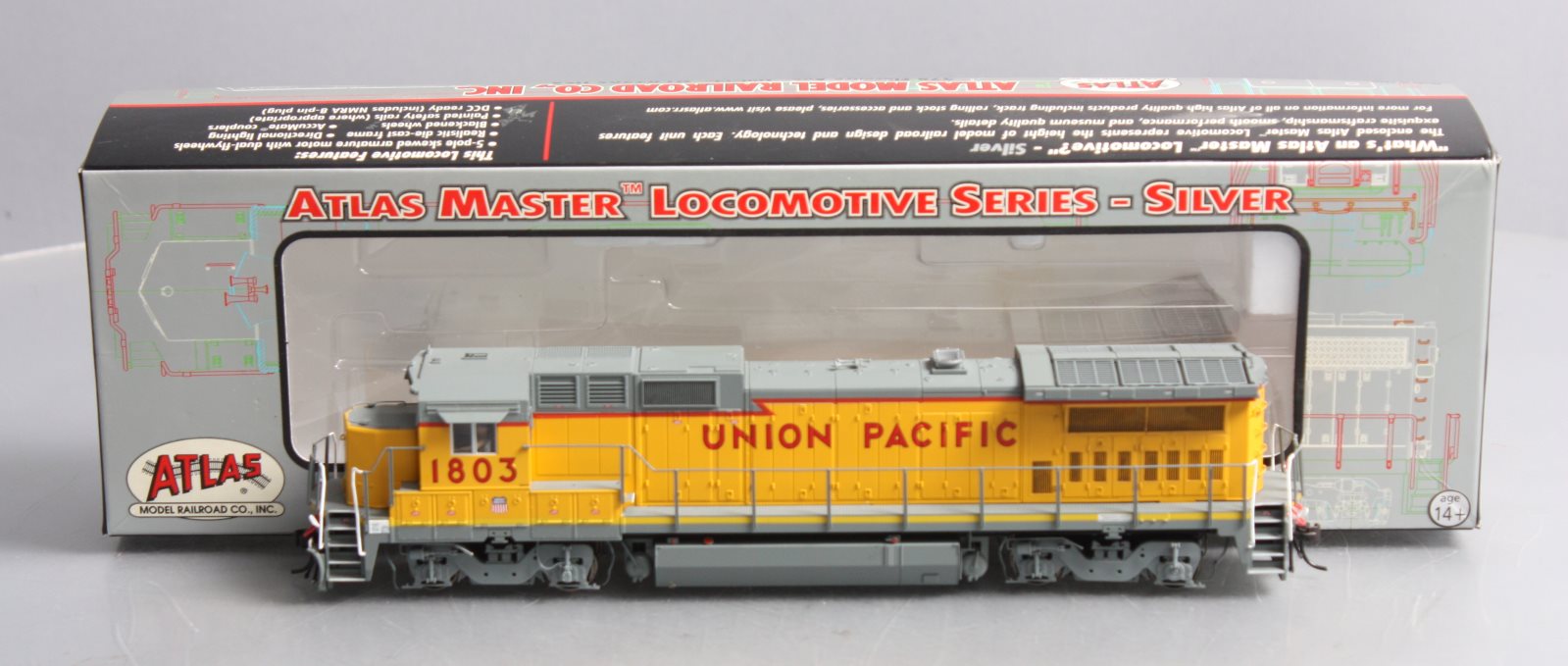 Atlas 7269 HO Union Pacific Dash 8-40B Diesel Locomotive Standard DC #1803