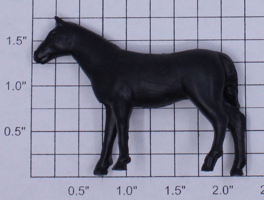 Lionel 1877-11 O Gauge General Flatcar Black Horse Figure