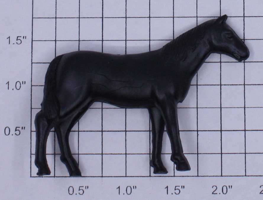 Lionel 1877-11 O Gauge General Flatcar Black Horse Figure