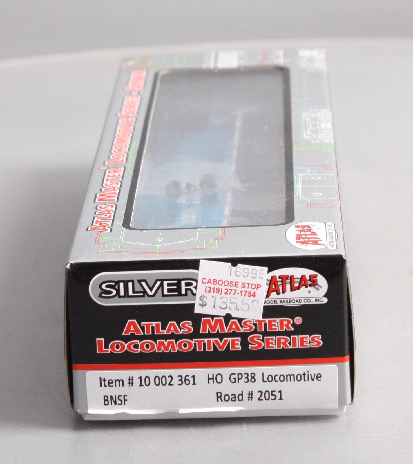 Atlas 10002361 HO BNSF GP38 Low Nose Diesel Locomotive #2051 (Silver Series)