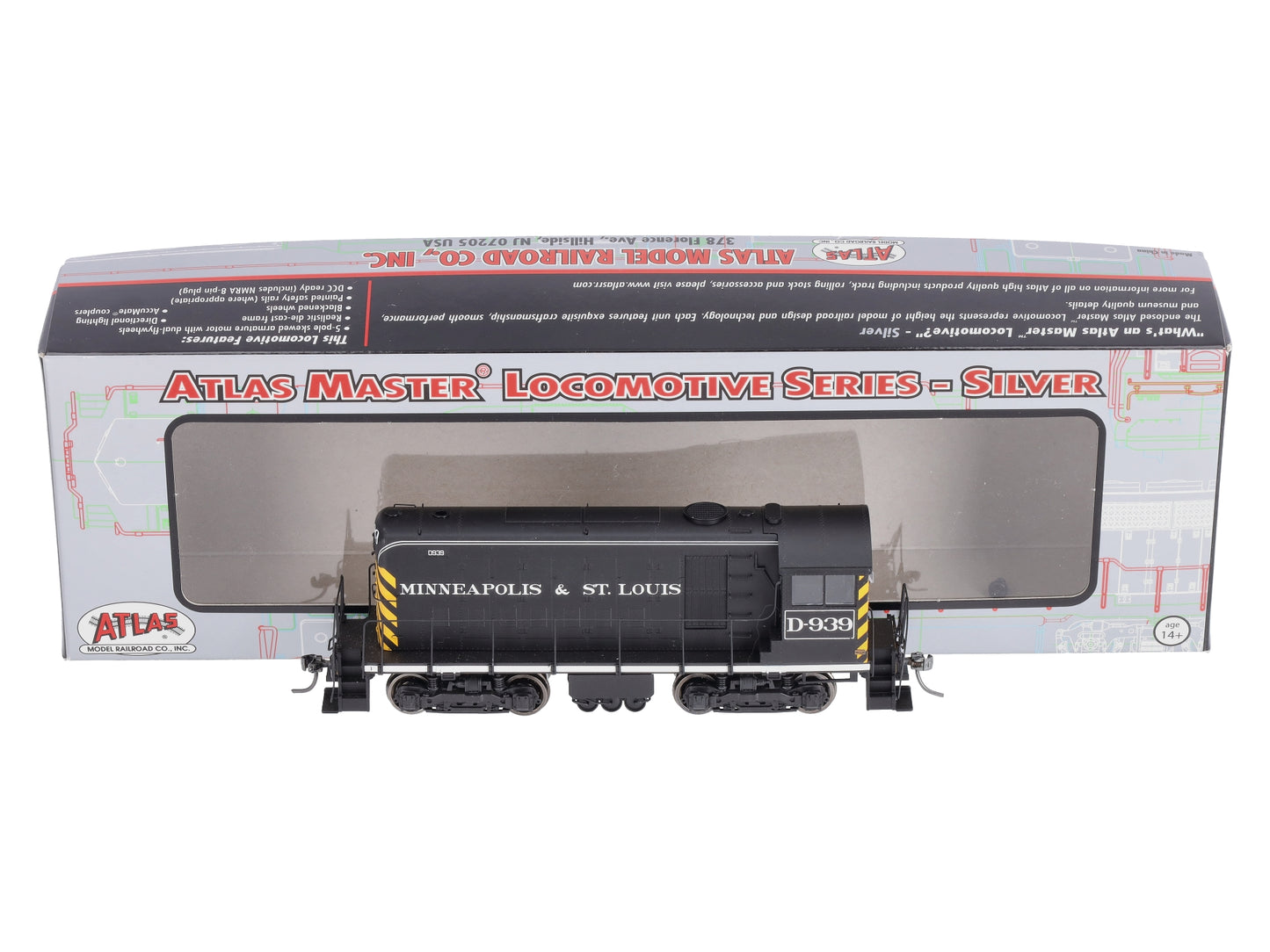 Atlas 10001584 HO Minneapolis & St. Louis HH660 Diesel Locomotive #D-939