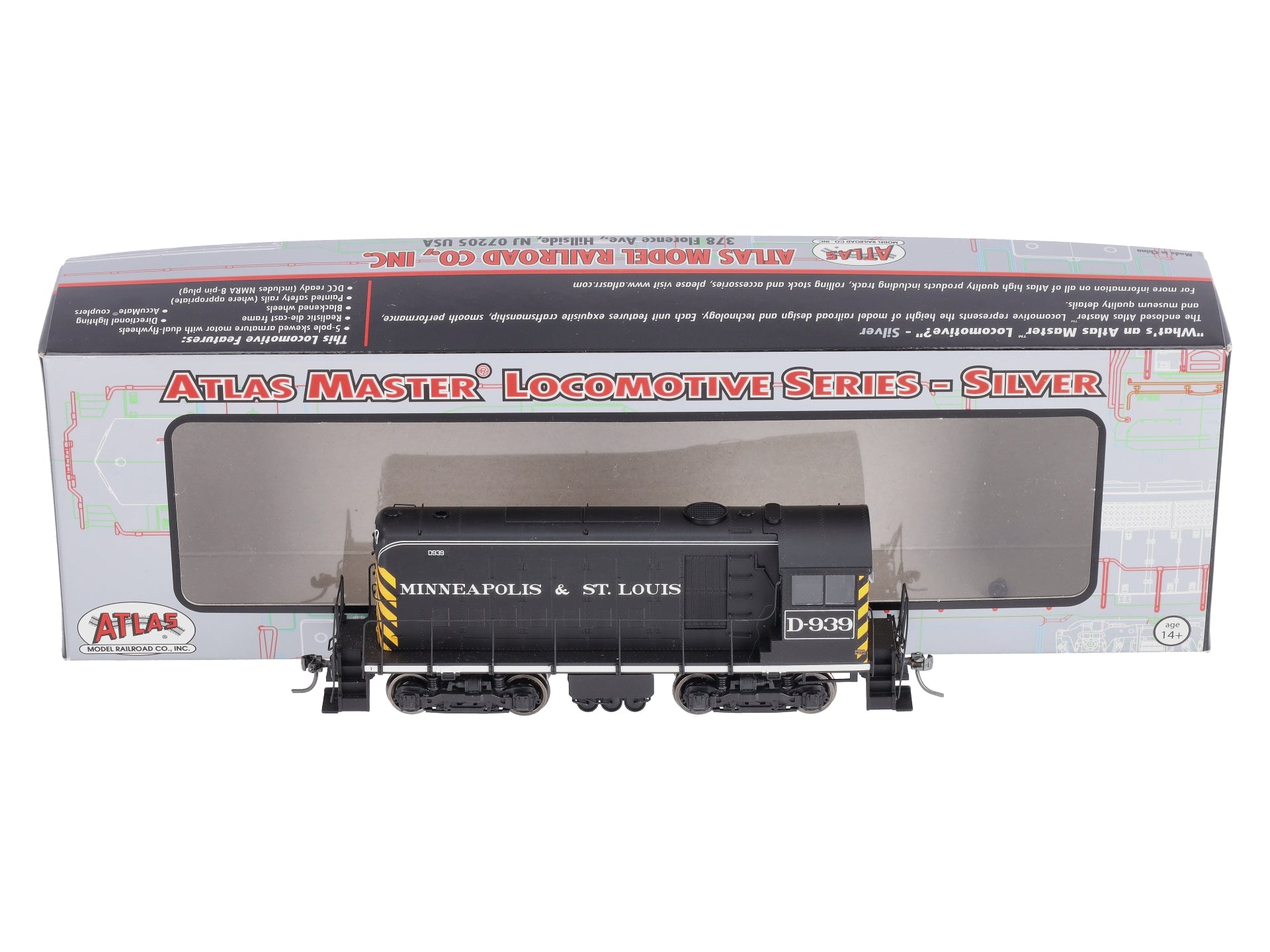 Atlas 10001584 HO Minneapolis & St. Louis HH660 Diesel Locomotive #D-939