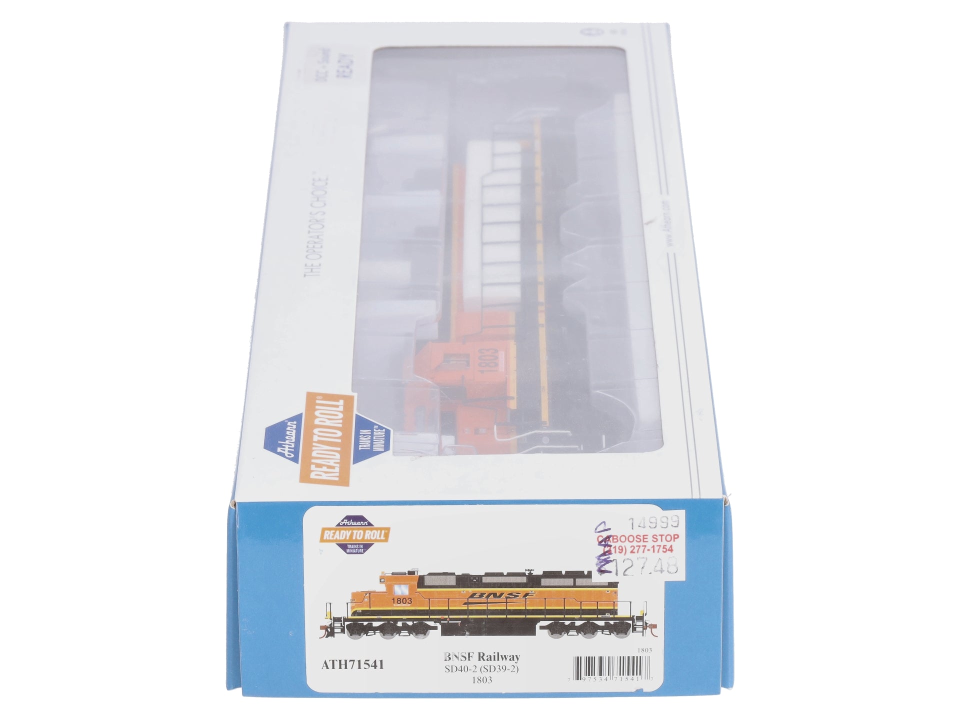 Athearn 71541 HO BNSF/Wedge RTR SD39-2 Diesel Locomotive #1803