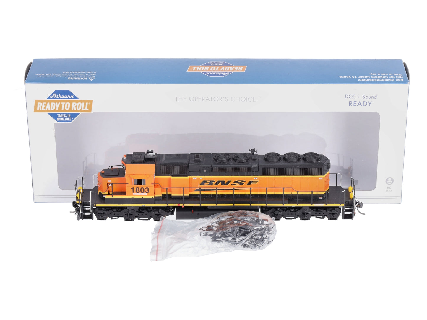 Athearn 71541 HO BNSF/Wedge RTR SD39-2 Diesel Locomotive #1803